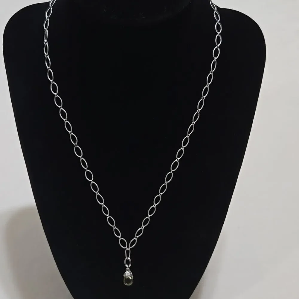 Sterling Silver & Citrine Necklace